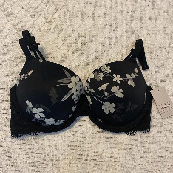 Auden Other - Auden The Daydream Demi Coverage Light Lift T-Shirt Bra, Size 36C Black l